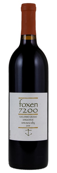 2009 Foxen 7200 Guglielmo Grosso Sangiovese, 750ml