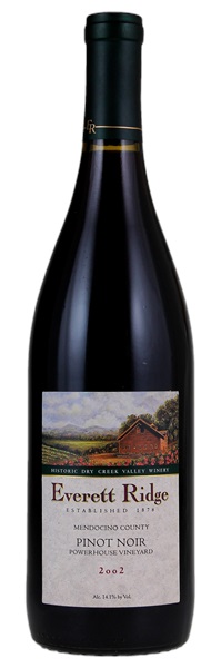2002 Everett Ridge Powerhouse Vineyard Pinot Noir, 750ml