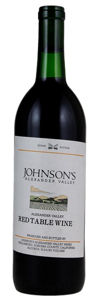 N.V. Johnson's Alexander Valley Wines Red Table Wine, 750ml