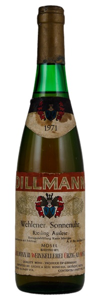 1971 Dillmann Wehlener Sonnenuhr Riesling Auslese #1, 700ml