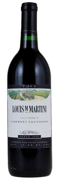 1989 Louis M. Martini California Cabernet Sauvignon, 750ml
