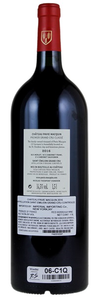 2016 Château Pavie-Macquin, 1.5ltr