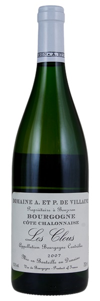 2007 Domaine A. & P. de Villaine Bourgogne Cote Chalonnaise Les Clous, 750ml
