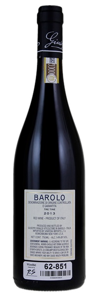 2013 Giuseppe Rinaldi Barolo Tre Tine, 750ml