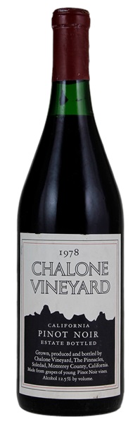 1978 Chalone Vineyard Estate Pinot Noir, 750ml