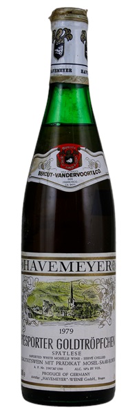 1979 Havemeyer Piesporter Goldtröpfchen Riesling Spätlese #15, 750ml