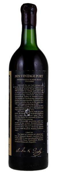1979 Andrew Quady Vintage Port, 750ml