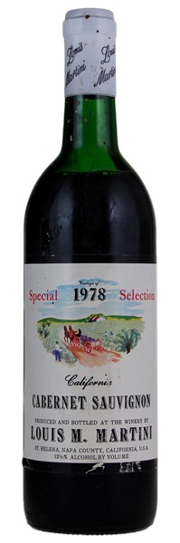 1978 Louis M. Martini Special Selection Cabernet Sauvignon, 750ml