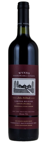 2003 Wynns Coonawarra Estate John Riddoch Limited Release Cabernet Sauvignon, 750ml