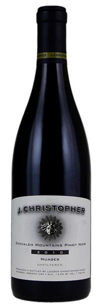 2010 J. Christopher Wines Nuages Chehalem Mountains Pinot Noir, 750ml