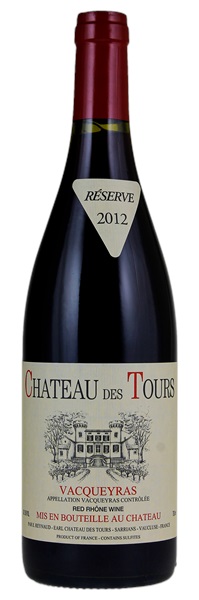 2012 Chateau des Tours Vacqueyras Reserve, 750ml