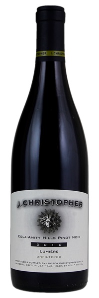 2010 J. Christopher Wines Lumiere Pinot Noir, 750ml