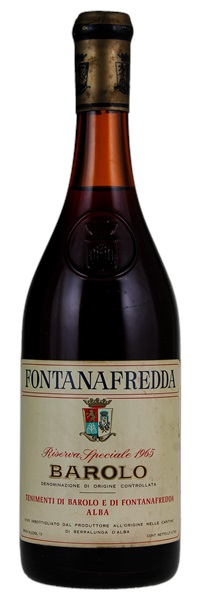 1965 Fontanafredda Barolo Riserva Speciale, 750ml