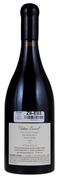 2013 Chateau Boswell Rita's Crown Vineyard Absolutely Eloise Pinot Noir, 750ml