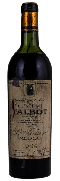 1934 Château Talbot, 750ml