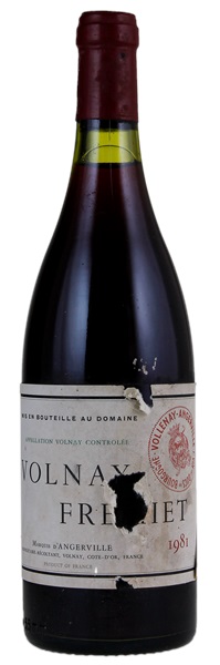 1981 Marquis d'Angerville Volnay Fremiets, 750ml