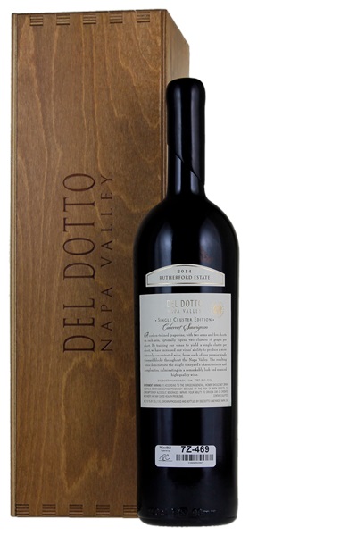2014 Del Dotto Rutherford Estate Single Cluster Edition Cabernet Sauvignon, 1.5ltr