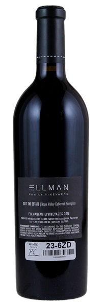 2017 Ellman Family Vineyards The Estate Cabernet Sauvignon, 750ml