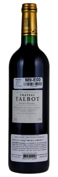 2010 Château Talbot, 750ml