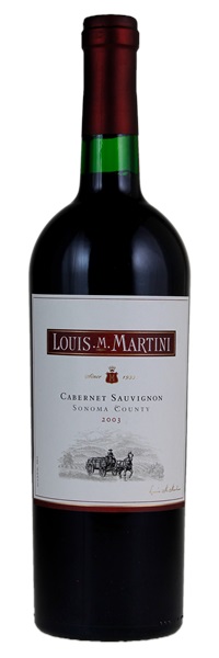 2003 Louis M. Martini Sonoma County Cabernet Sauvignon, 750ml