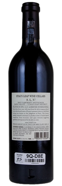 2012 Stag's Leap Wine Cellars SLV Cabernet Sauvignon, 750ml