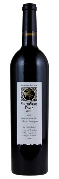 2001 Golden Grape Estate Premium Selection Cabernet Sauvignon, 750ml