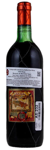 1954 Marques de Murrieta Ygay Rioja Reserva, 750ml