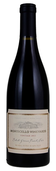 2011 Monticello Vineyards Corley Family Estate Grown Pinot Noir, 750ml