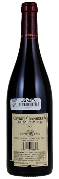 2004 Louis Jadot Gevrey-Chambertin Clos St. Jacques, 750ml