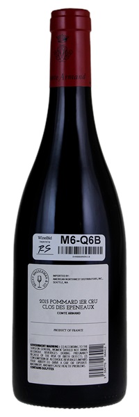 2015 Comte Armand Pommard Clos des Epeneaux, 750ml