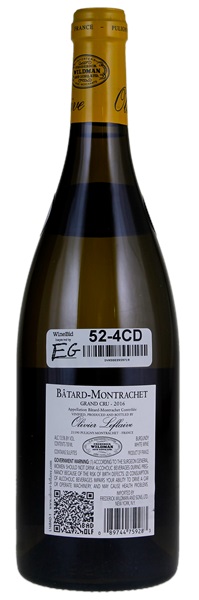 2016 Olivier Leflaive Bâtard-Montrachet, 750ml