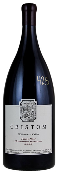 2006 Cristom Sommers Reserve Pinot Noir, 5.0ltr