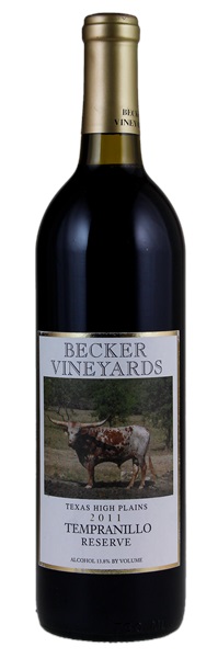 2011 Becker Vineyards Reserve Tempranillo, 750ml