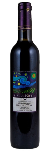 2005 Starry Night Old Vine Zinfandel Dessert Wine, 500ml