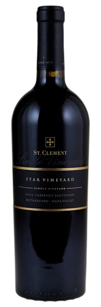 2005 St. Clement Star Vineyard Cabernet Sauvignon, 750ml
