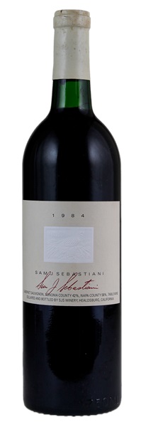 1984 SJS Winery Sam J. Sebastiani Cabernet Sauvignon, 750ml