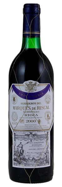 2000 Marques de Riscal Rioja Gran Reserva, 750ml