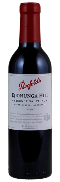 2004 Penfolds Koonunga Hill Cabernet Sauvignon, 375ml
