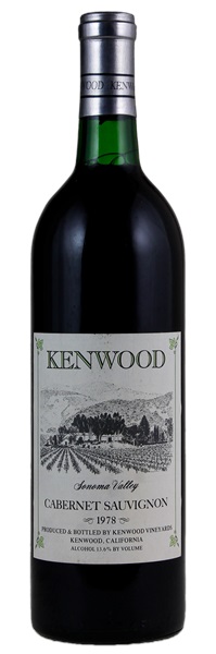 1978 Kenwood Cabernet Sauvignon, 750ml