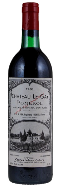 1981 Château Le Gay, 750ml