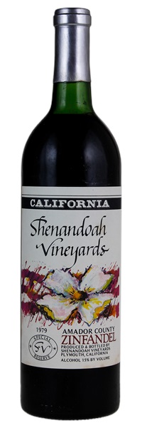 1979 Shenandoah Vineyards Special Reserve Zinfandel, 750ml