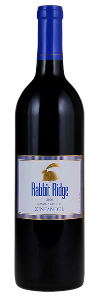 2000 Rabbit Ridge Sonoma County Zinfandel, 750ml