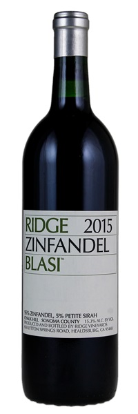 2015 Ridge Blasi Zinfandel, 750ml