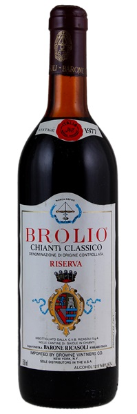 1977 Barone Ricasoli Castello di Brolio Chianti Classico Riserva, 750ml