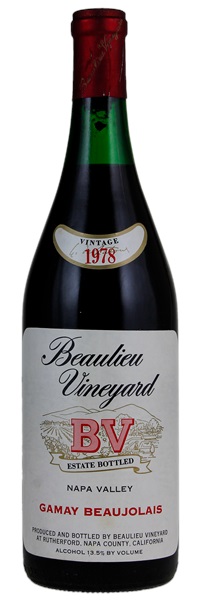 1978 Beaulieu Vineyard Gamay Beaujolais, 750ml