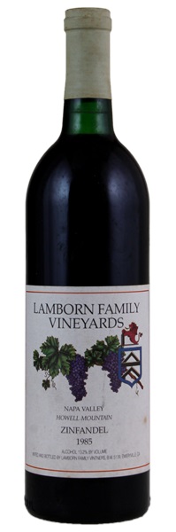 1985 Lamborn Family Vineyards Howell Mountain Zinfandel, 750ml