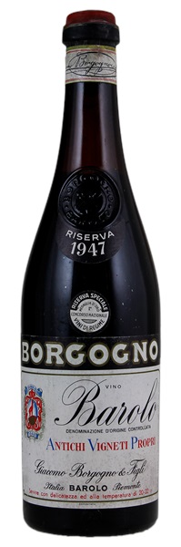 1947 Giacomo Borgogno & Figli Barolo Antichi Vigneti Propri Riserva, 750ml