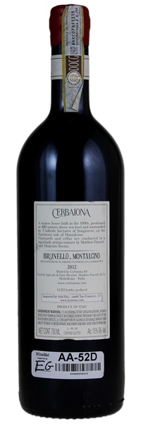 2012 Cerbaiona Brunello di Montalcino, 750ml