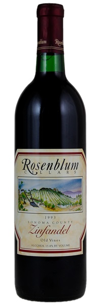 1993 Rosenblum Old Vines Zinfandel, 750ml