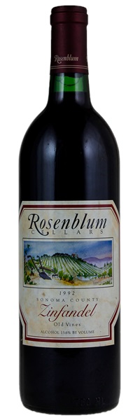 1992 Rosenblum Old Vines Zinfandel, 750ml